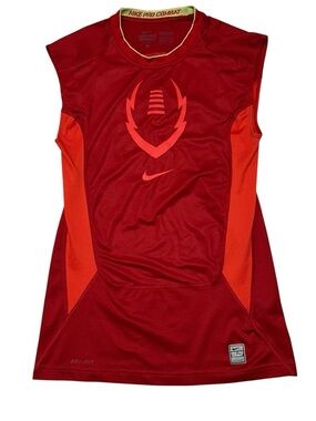 Nike Pro Combat Mens Size L Compression Tank Top Gym Training Activewear Red